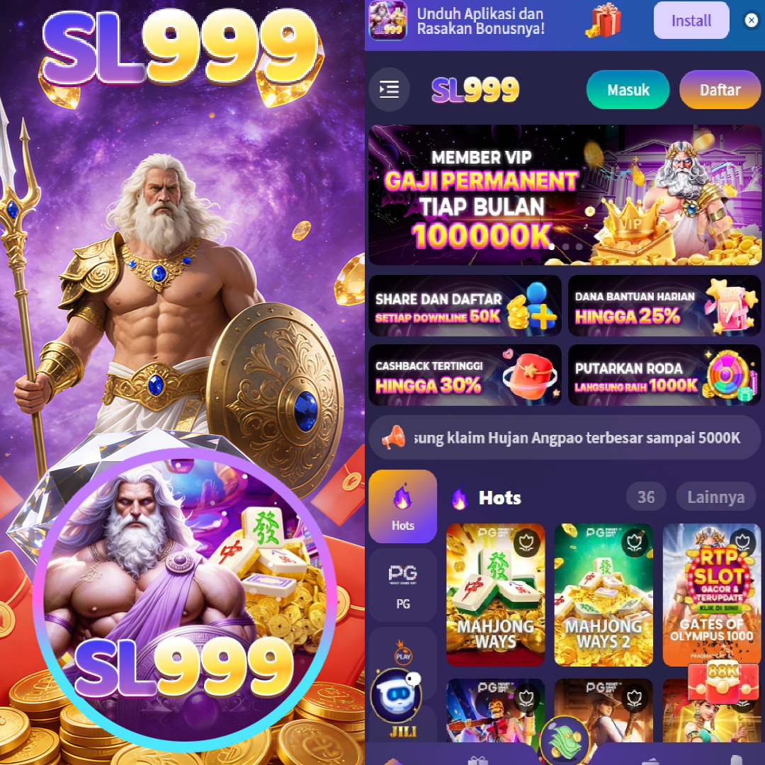 SL999 - Situs Resmi Slot Online dan Pilihan Game PG Soft